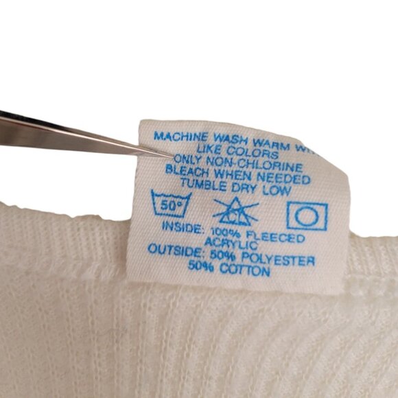 Vintage JOCKEY Thermal Rib Knit Crewneck Base Layer Undershirt Unisex medium - Picture 3 of 7